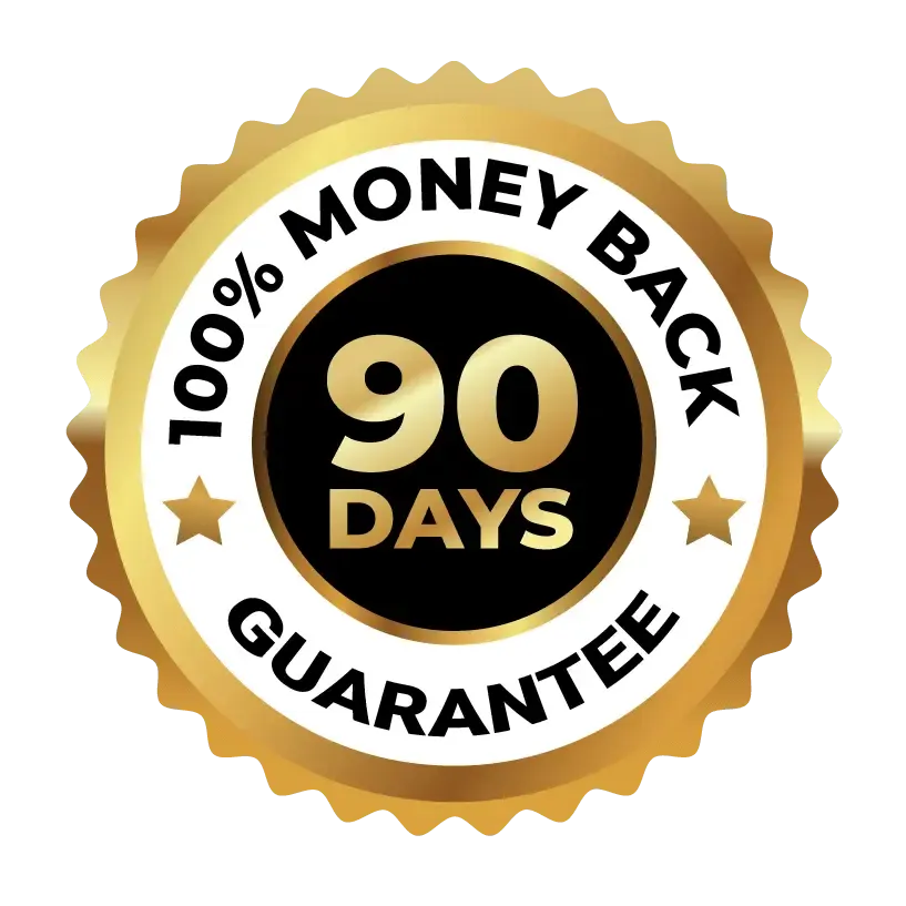 90-Day Money-Back Guarantee Seal